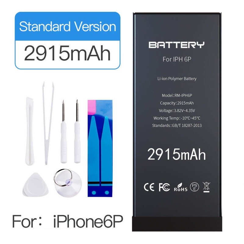 Mobile Phone Li - Ion Iphone 6p Battery Zero Cycle 12 Months Warranty FCC Certificated